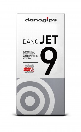 DANOGIPS шпатлевка полимерная выравнивающая Dano JET9 20 кг (48шт)