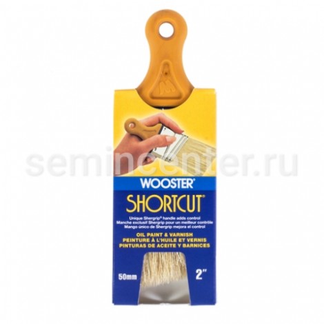 Кисть угловая короткая Wooster SHORTCUT® Z3215 c натуральной щетиной