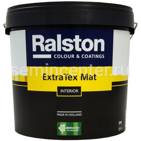 Краска Ralston Extra Tex Mat, матовая интерьерная