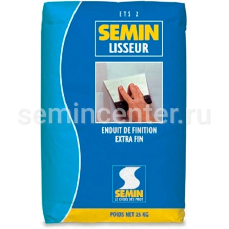 Шпатлёвка Semin ETS-2 Lisseur, сухая финишная полимер-минеральная