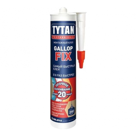 Tytan Professional Монтажный клей Gallop Fix 290мл.